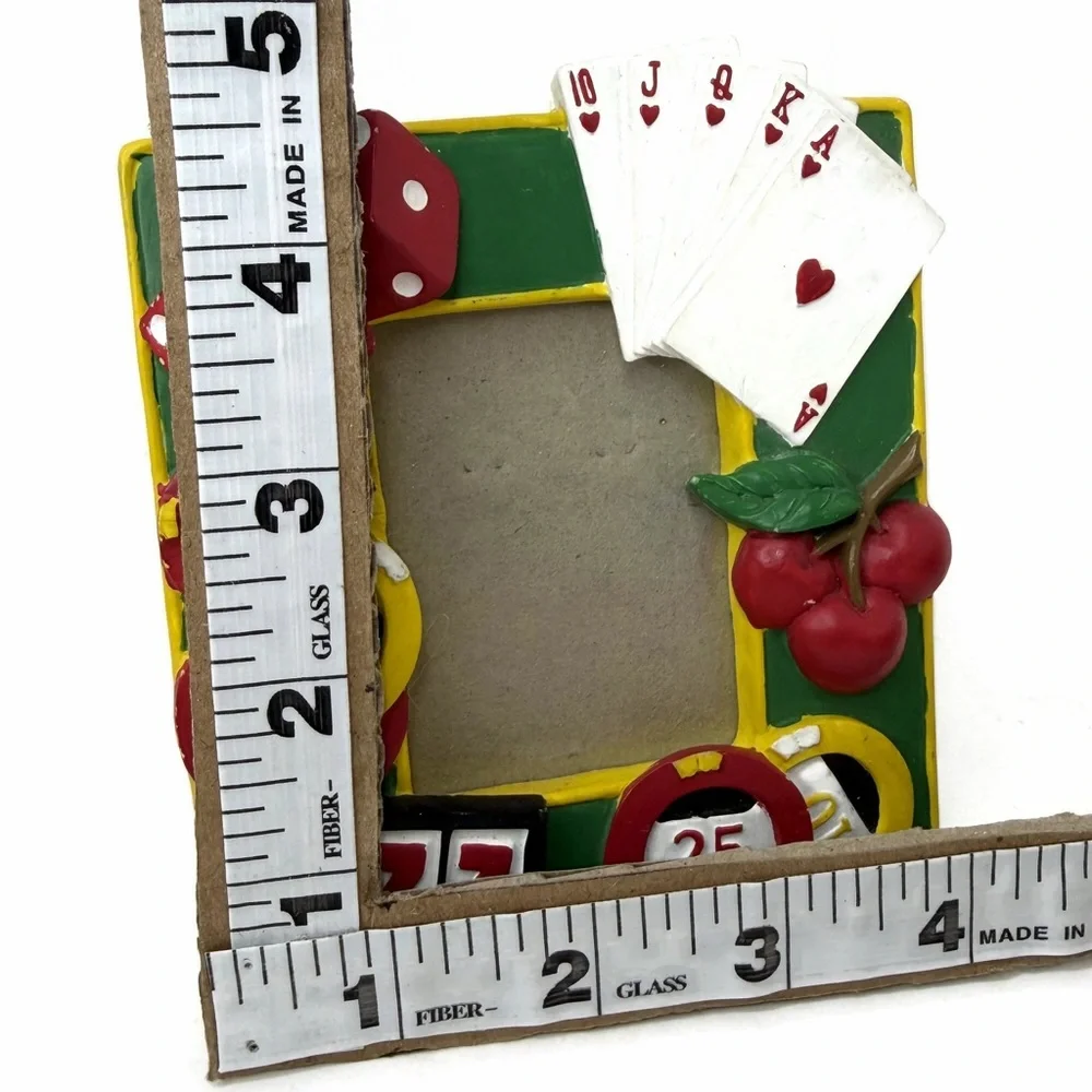 Ceramic Casino Gambling Picture Frame